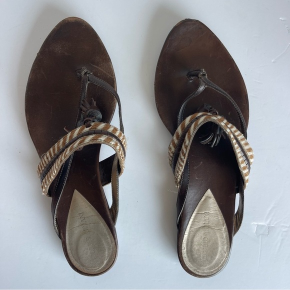 Giorgio Armani Tassel Calf Hair Sandals 38 US (7.5) - Picture 12 of 12